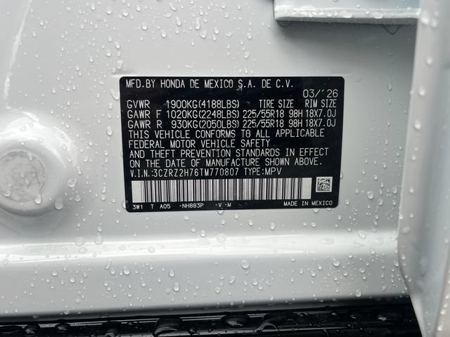 New 2026 Honda HR-V EX-L image 33