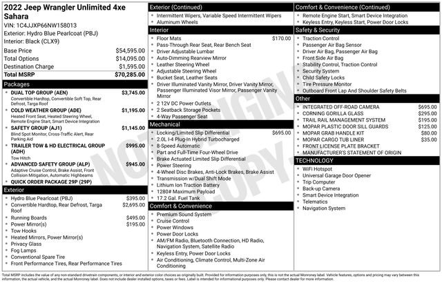 Used 2022 Jeep Wrangler Unlimited Sahara w/ Dual Top Group image 38