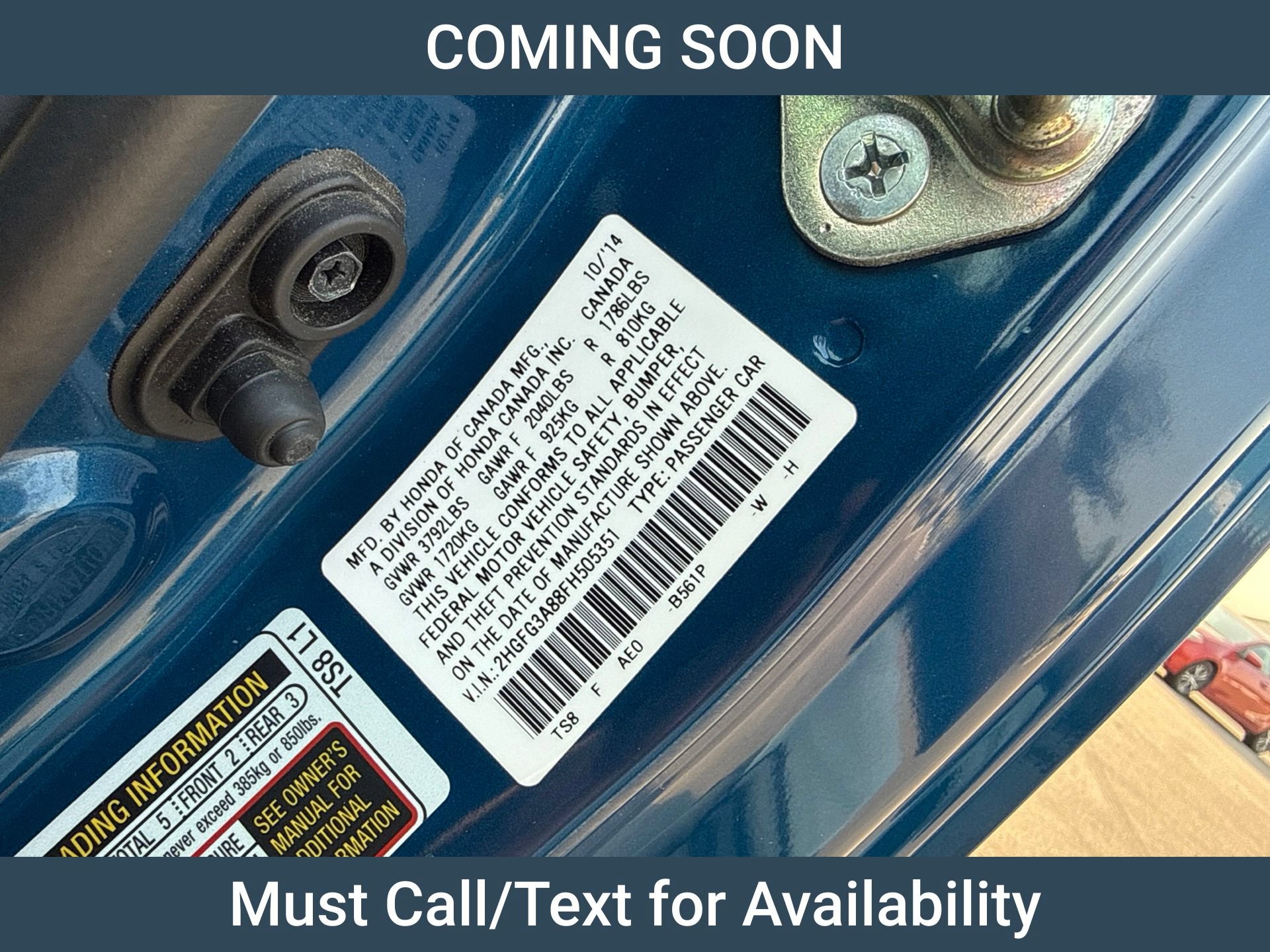 Used 2015 Honda Civic EX image 12