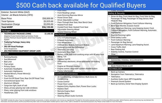 New 2026 Chevrolet Colorado ZR2 w/ Technology Package image 7