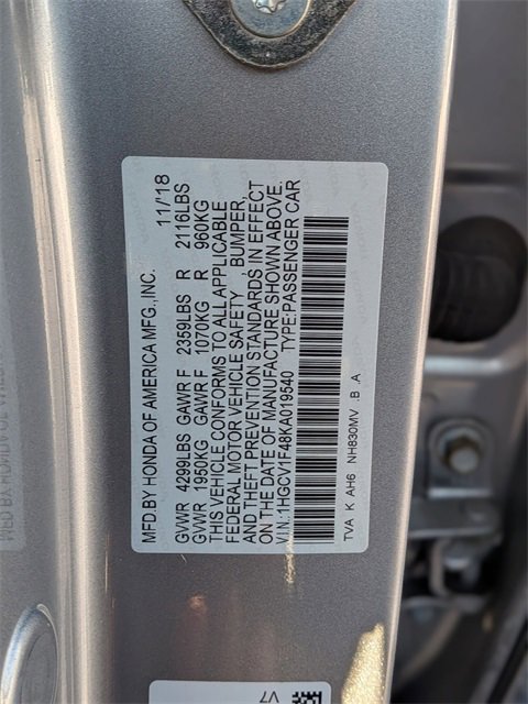 Used 2019 Honda Accord EX image 37