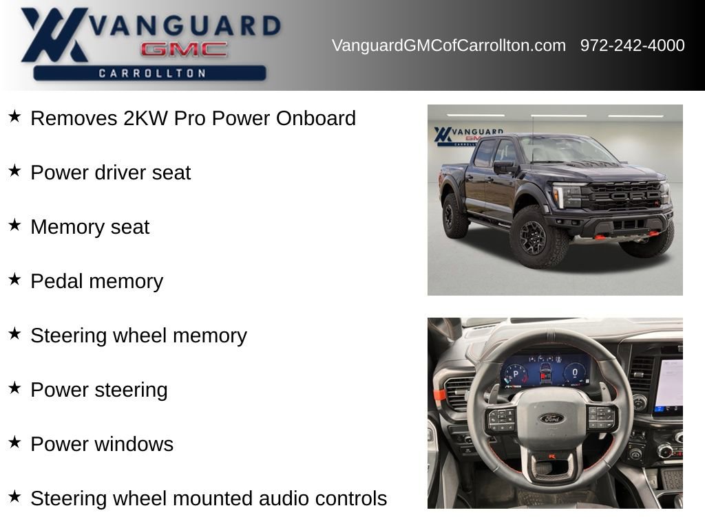 Used 2025 Ford F150 Raptor w/ Equipment Group 803A Raptor R image 12