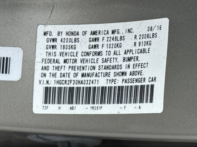 Certified 2017 Honda Accord LX image 40