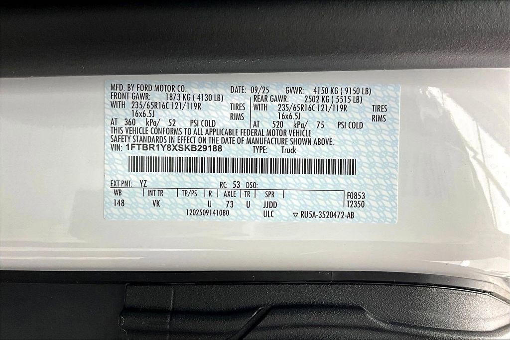 New 2025 Ford Transit 250 Low Roof w/ Load Area Protection Package image 14