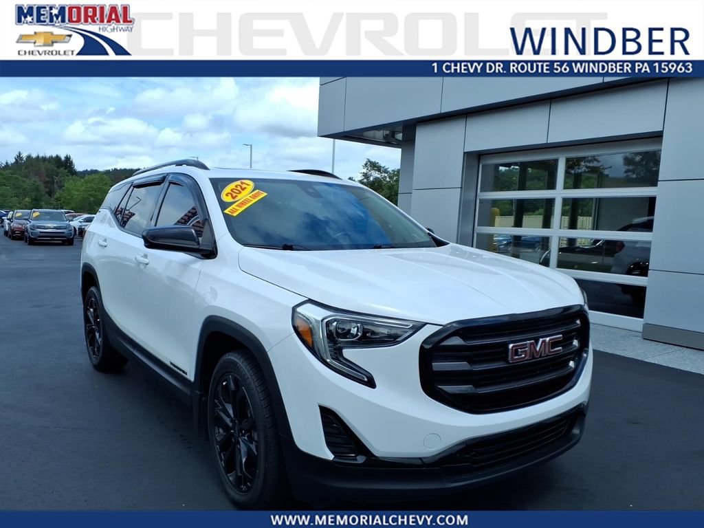 Used 2021 GMC Terrain SLE w/ Driver Convenience Package AWD/4WD image 1