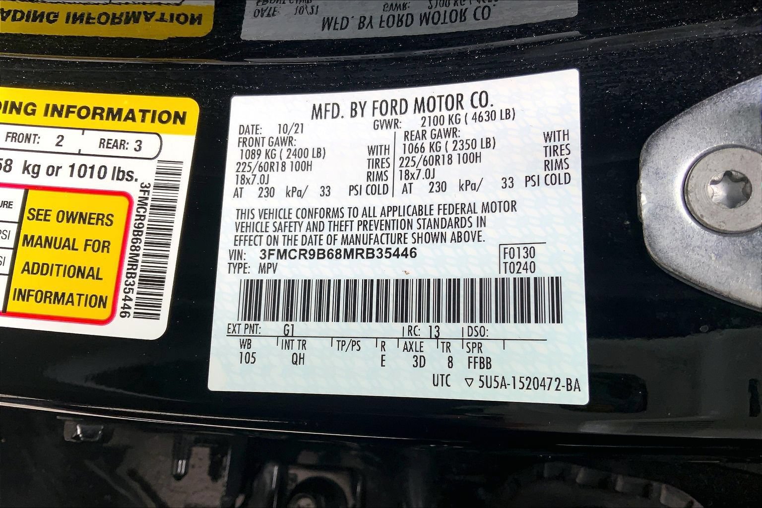 Used 2021 Ford Bronco Sport Big Bend w/ Big Bend Package AWD/4WD image 33