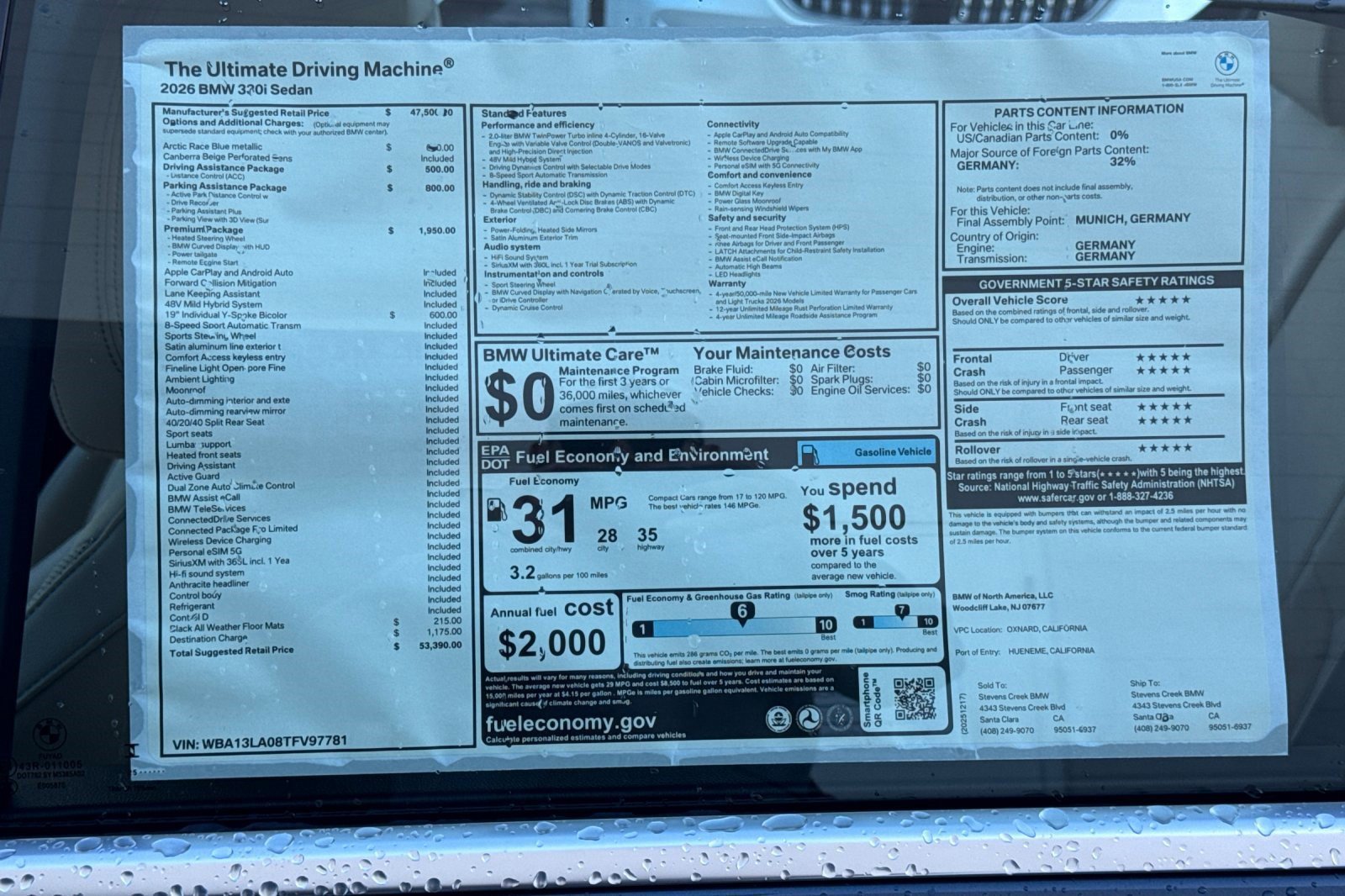 Used 2026 BMW 330i Sedan w/ Premium Package RWD image 29