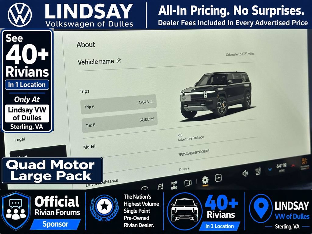 Used 2023 Rivian R1S Adventure AWD/4WD image 23