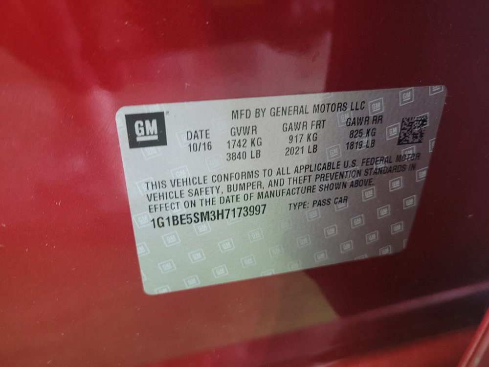 Used 2017 Chevrolet Cruze LT w/ Convenience Package FWD image 33