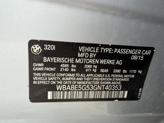 Used 2016 BMW 320i xDrive Sedan AWD/4WD image 16