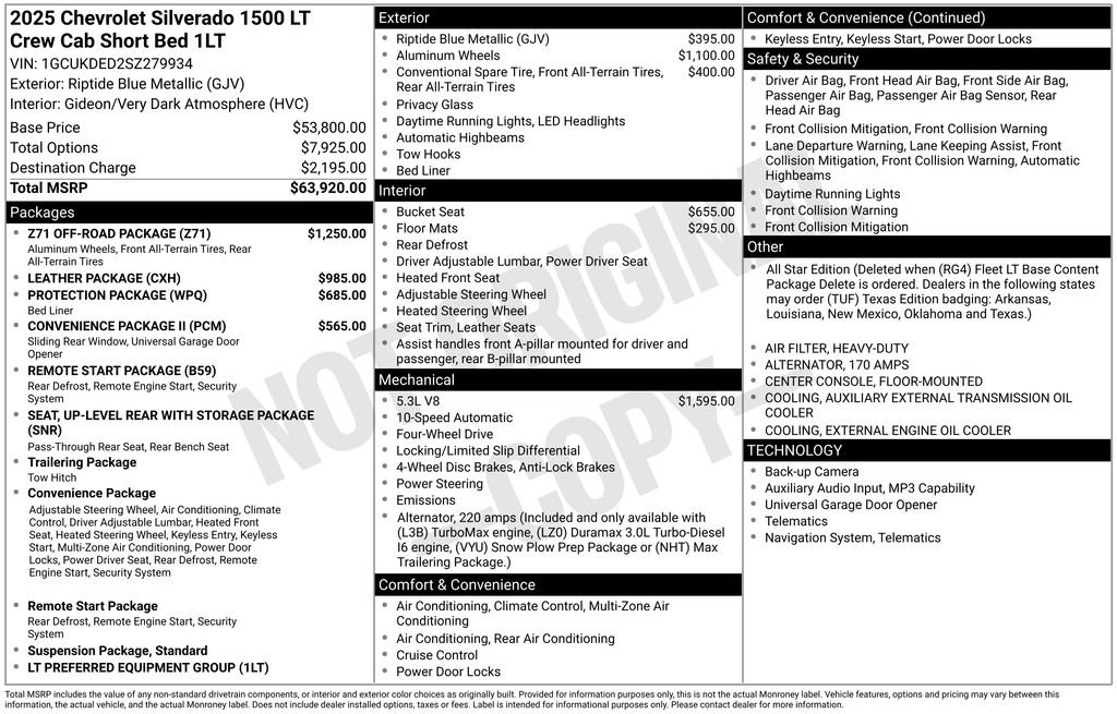Used 2025 Chevrolet Silverado 1500 LT w/ Z71 Off-Road Package AWD/4WD image 6