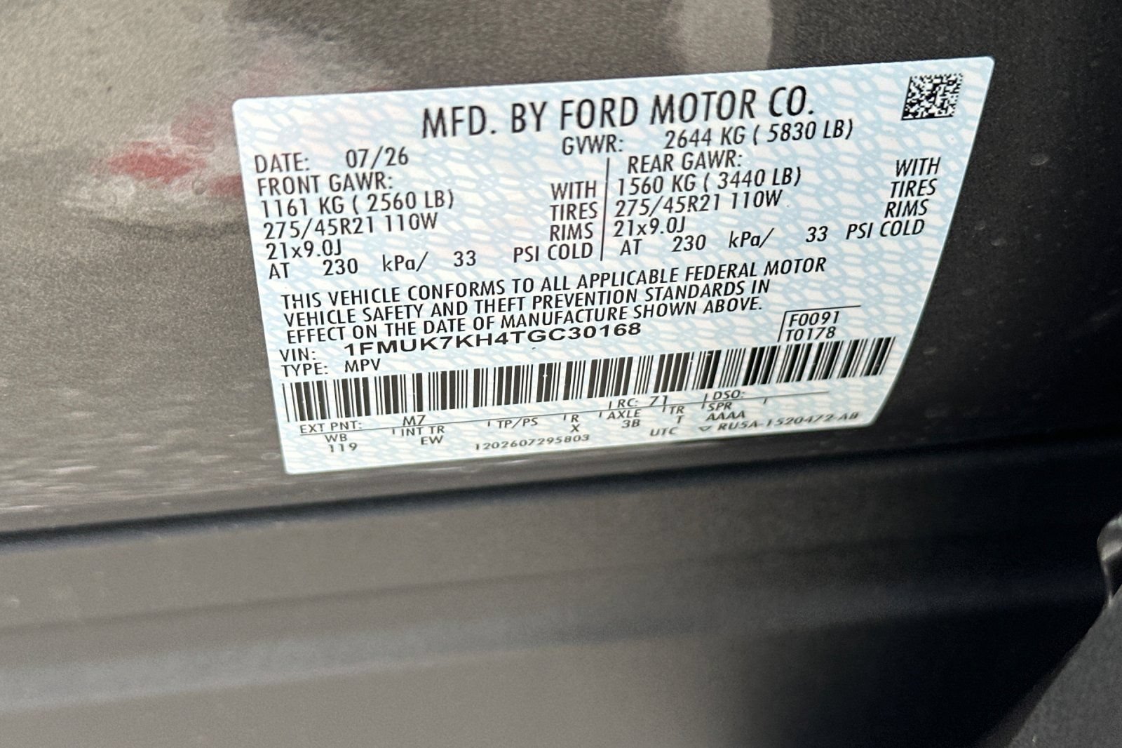 New 2026 Ford Explorer ST-Line w/ ST-Line Street Pack RWD image 30