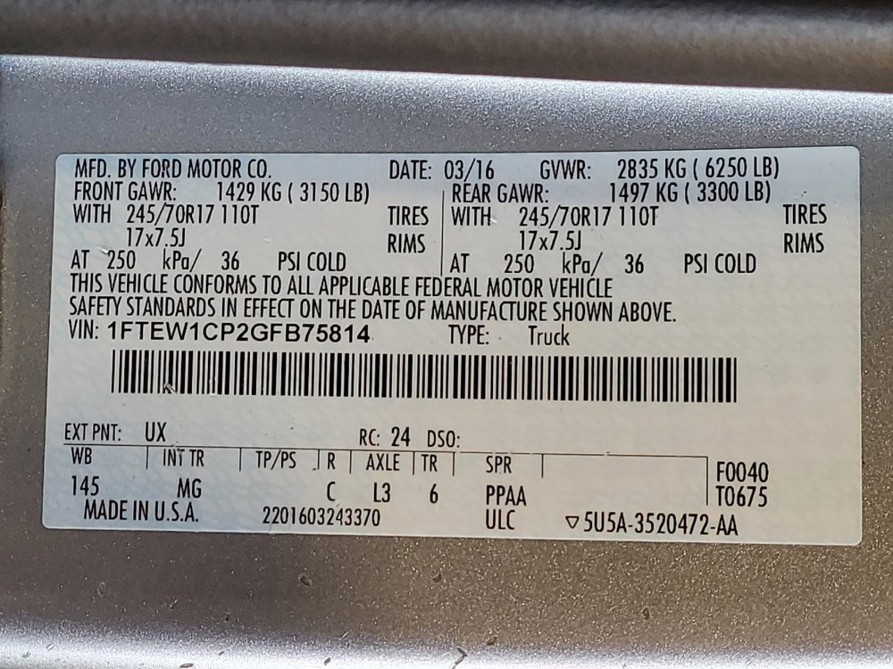 Used 2016 Ford F150 XLT w/ Equipment Group 301A Mid RWD image 29