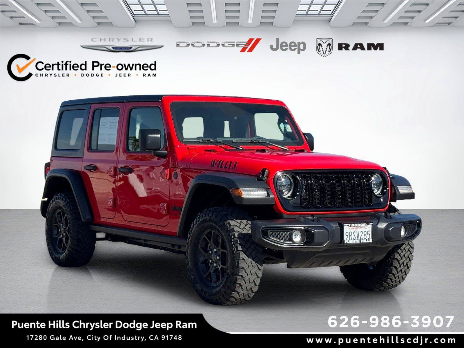 Certified 2025 Jeep Wrangler Unlimited Sport AWD/4WD image 1