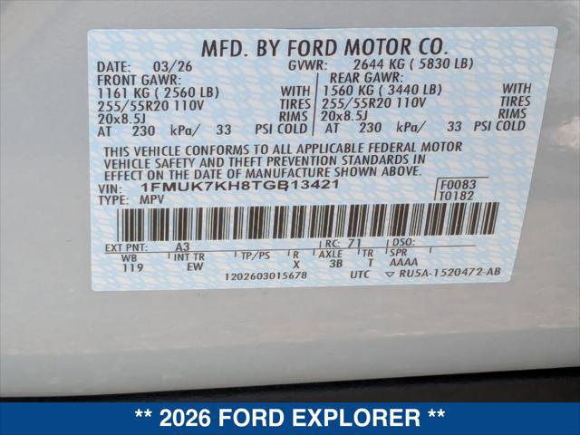 New 2026 Ford Explorer ST-Line w/ Premium Package image 21