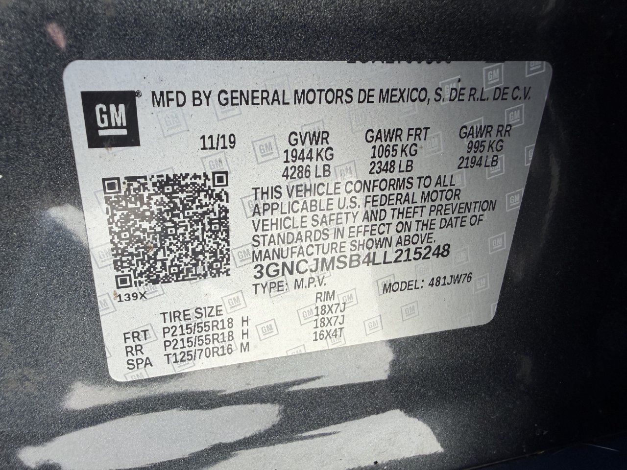 Used 2020 Chevrolet Trax Premier w/ LPO, Protection Package FWD image 42