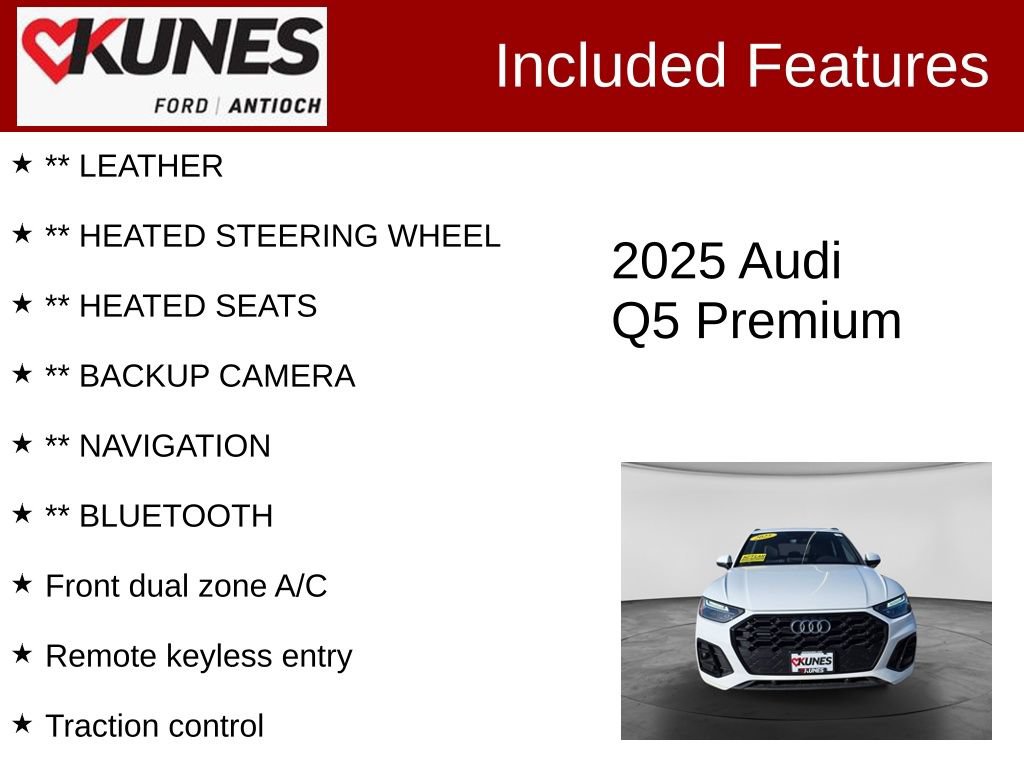 Used 2025 Audi Q5 2.0T Premium AWD/4WD image 3