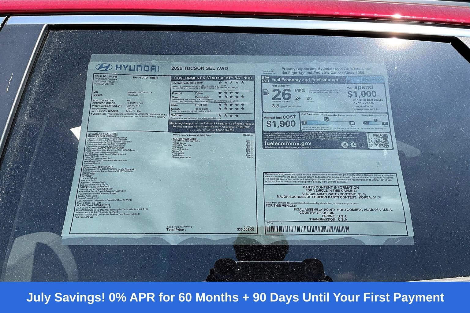 New 2026 Hyundai Tucson SEL AWD/4WD image 18