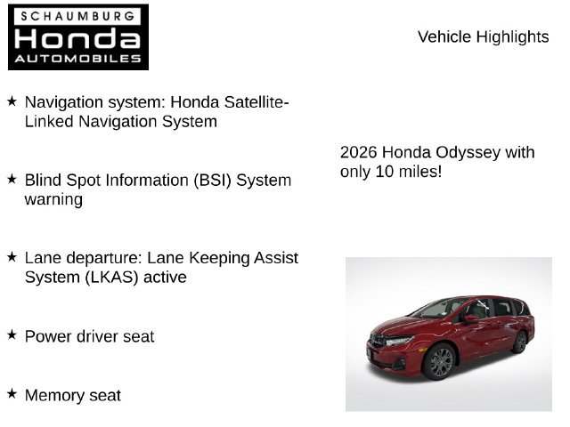 New 2026 Honda Odyssey Touring image 7