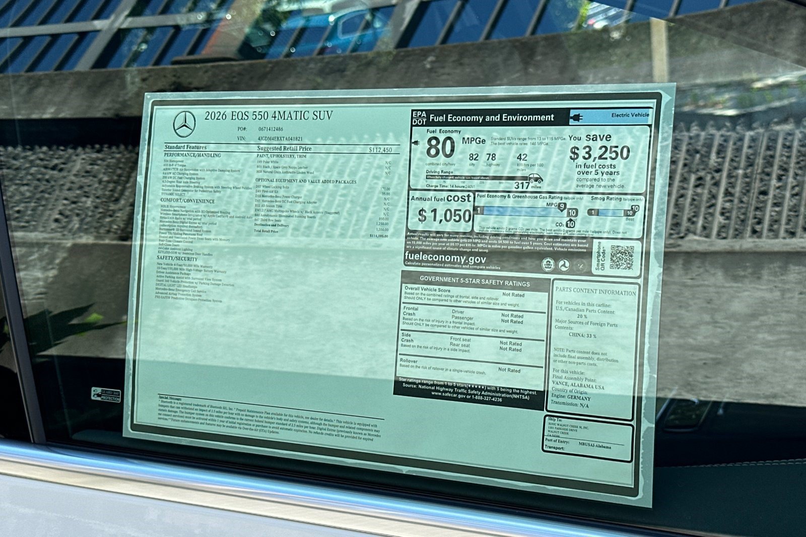 New 2026 Mercedes-Benz EQS 550 4MATIC SUV image 31