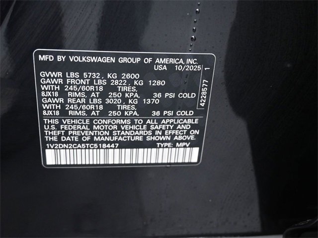 New 2026 Volkswagen Atlas SE image 20