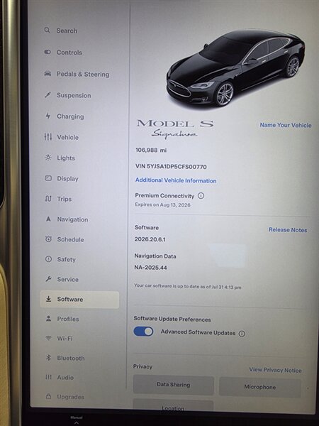 Used 2012 Tesla Model S Signature Performance RWD image 11