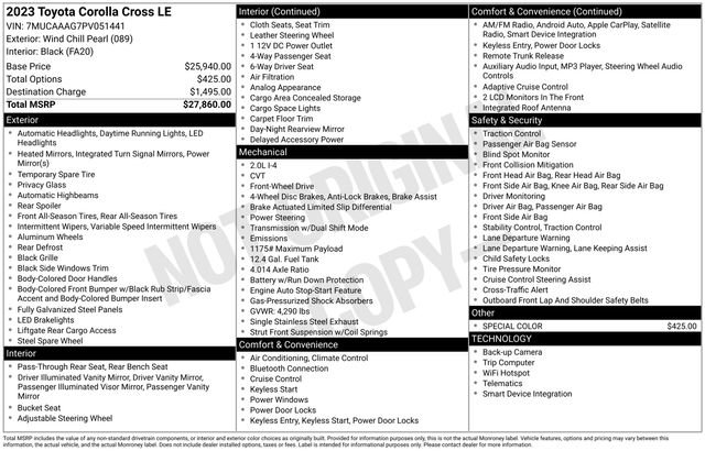 Used 2023 Toyota Corolla Cross LE image 25