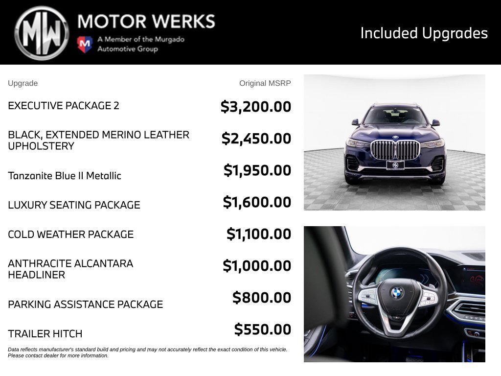 Used 2021 BMW X7 xDrive40i w/ Executive Package 2 AWD/4WD image 4
