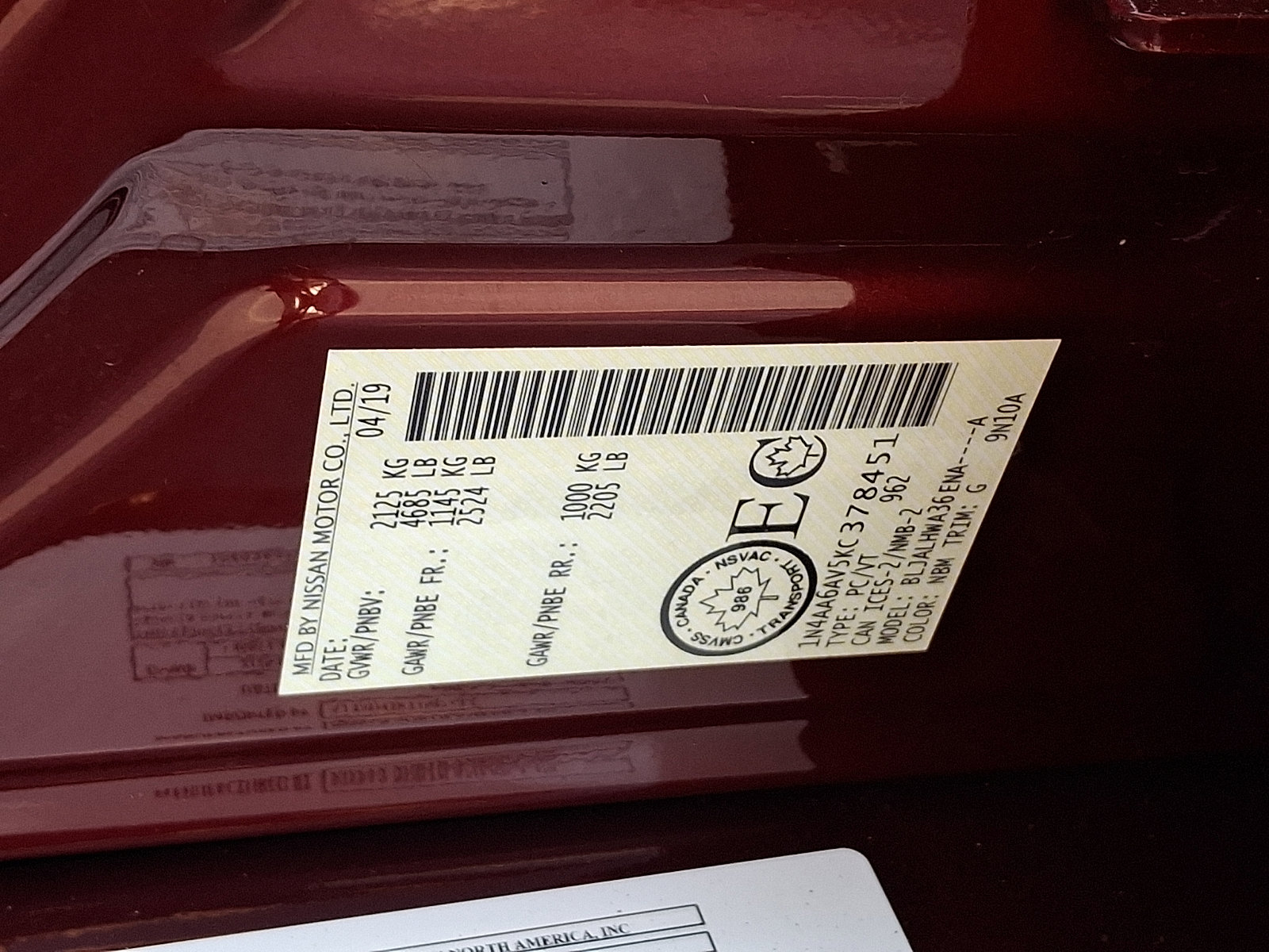 Used 2019 Nissan Maxima 3.5 SV image 27