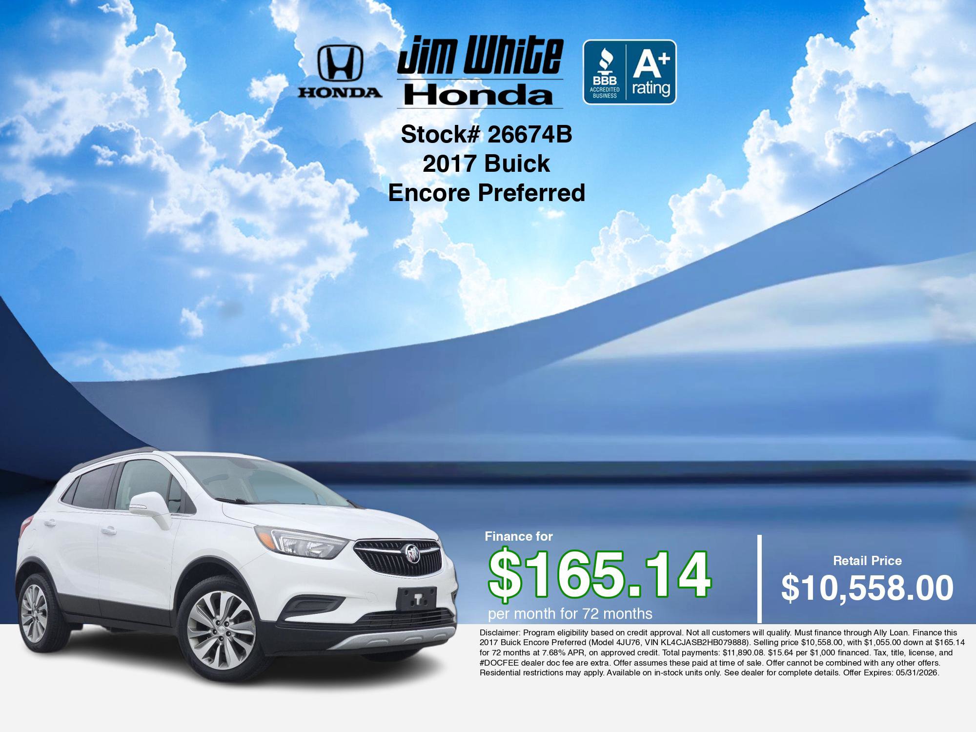 Used 2017 Buick Encore Preferred FWD image 3