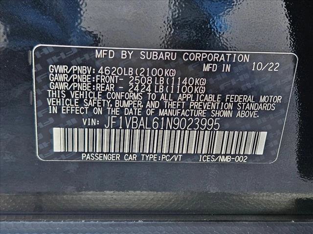 Used 2022 Subaru WRX Limited image 23