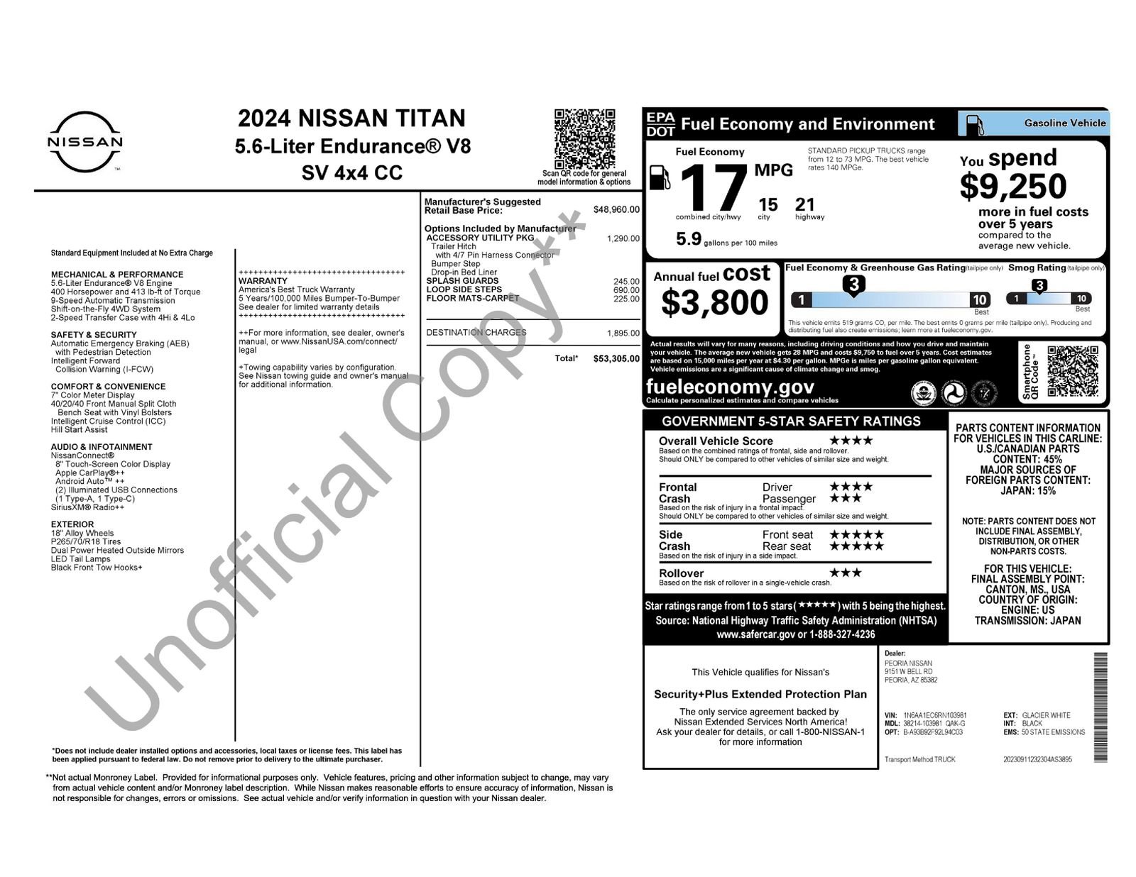 Used 2024 Nissan Titan SV w/ Accessory Utility Package image 42