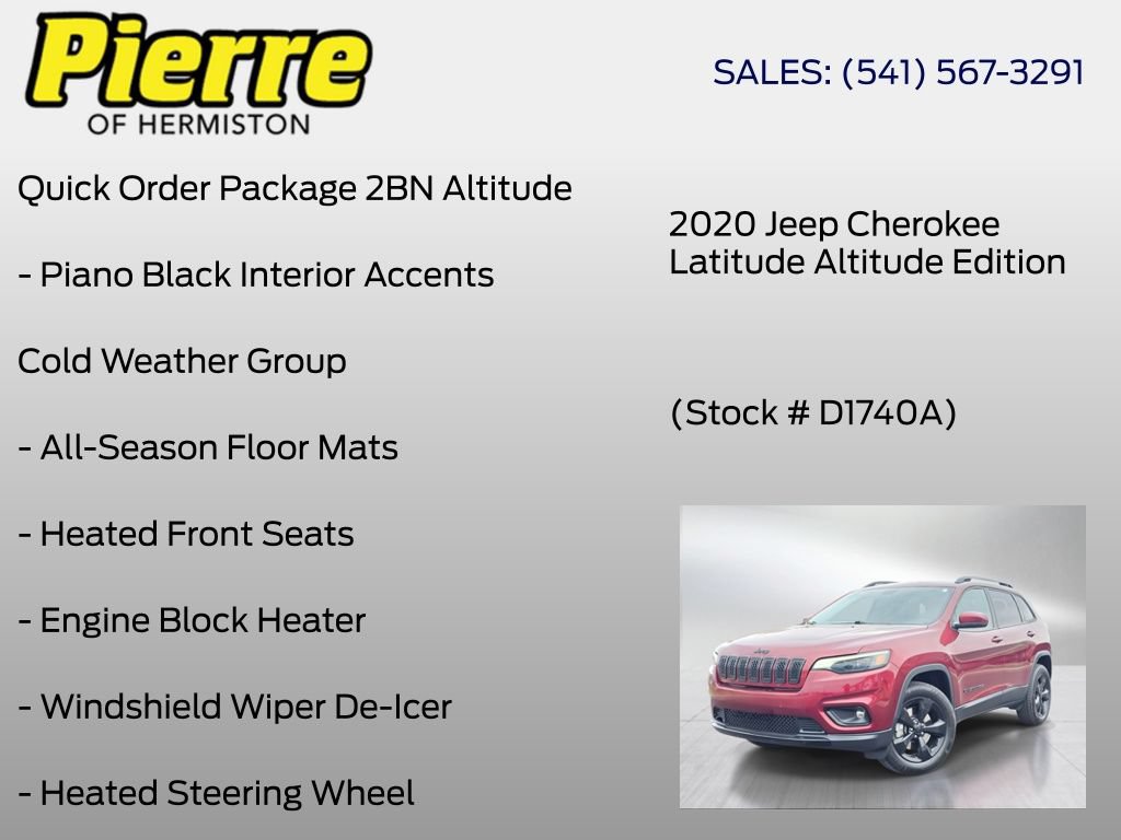 Used 2020 Jeep Cherokee Latitude Plus AWD/4WD image 12