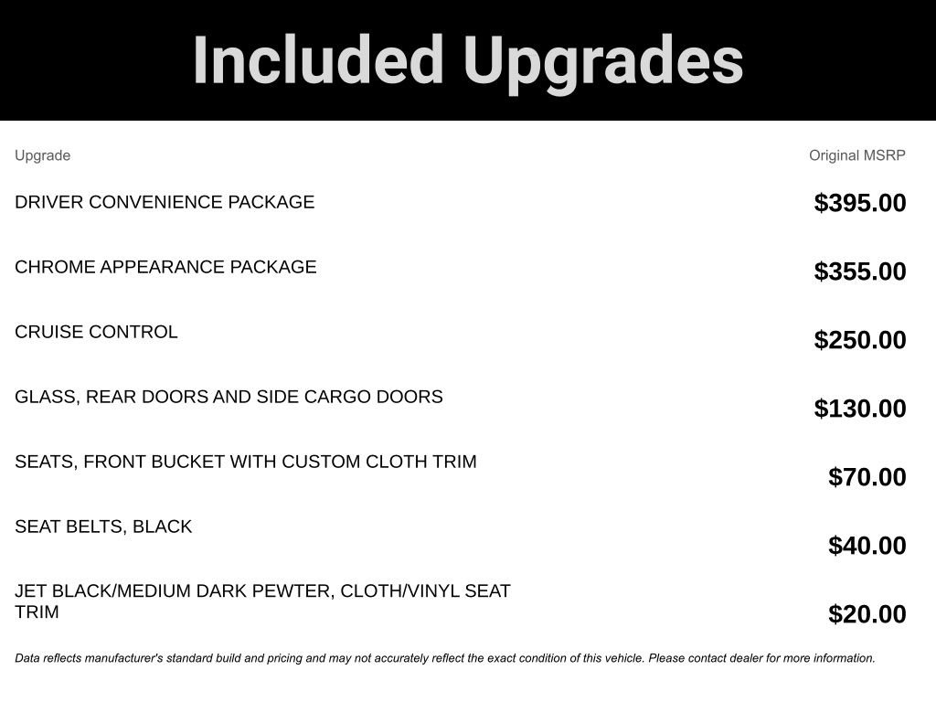 Used 2024 GMC Savana 2500 w/ Driver Convenience Package image 2