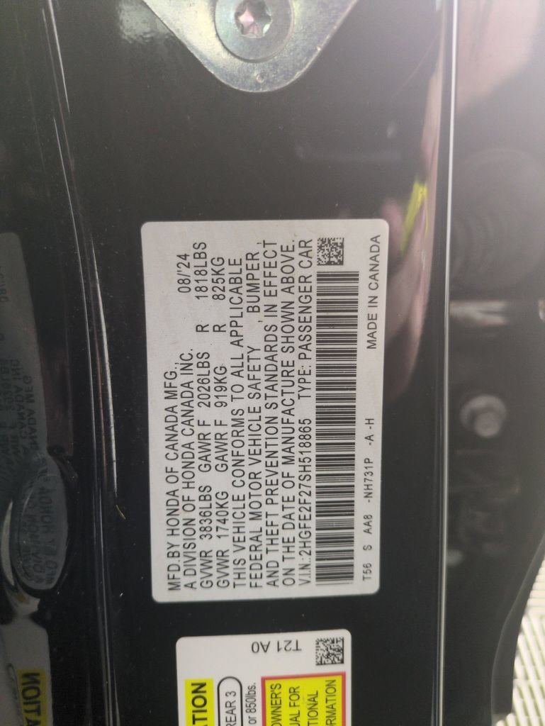Certified 2025 Honda Civic LX image 32