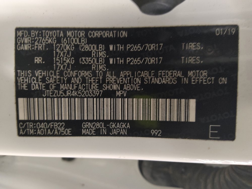 Used 2019 Toyota 4Runner SR5 RWD image 33