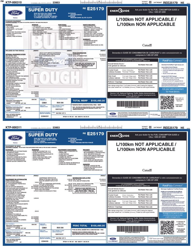 Used 2024 Ford F250 XLT w/ XLT Premium Package AWD/4WD image 4