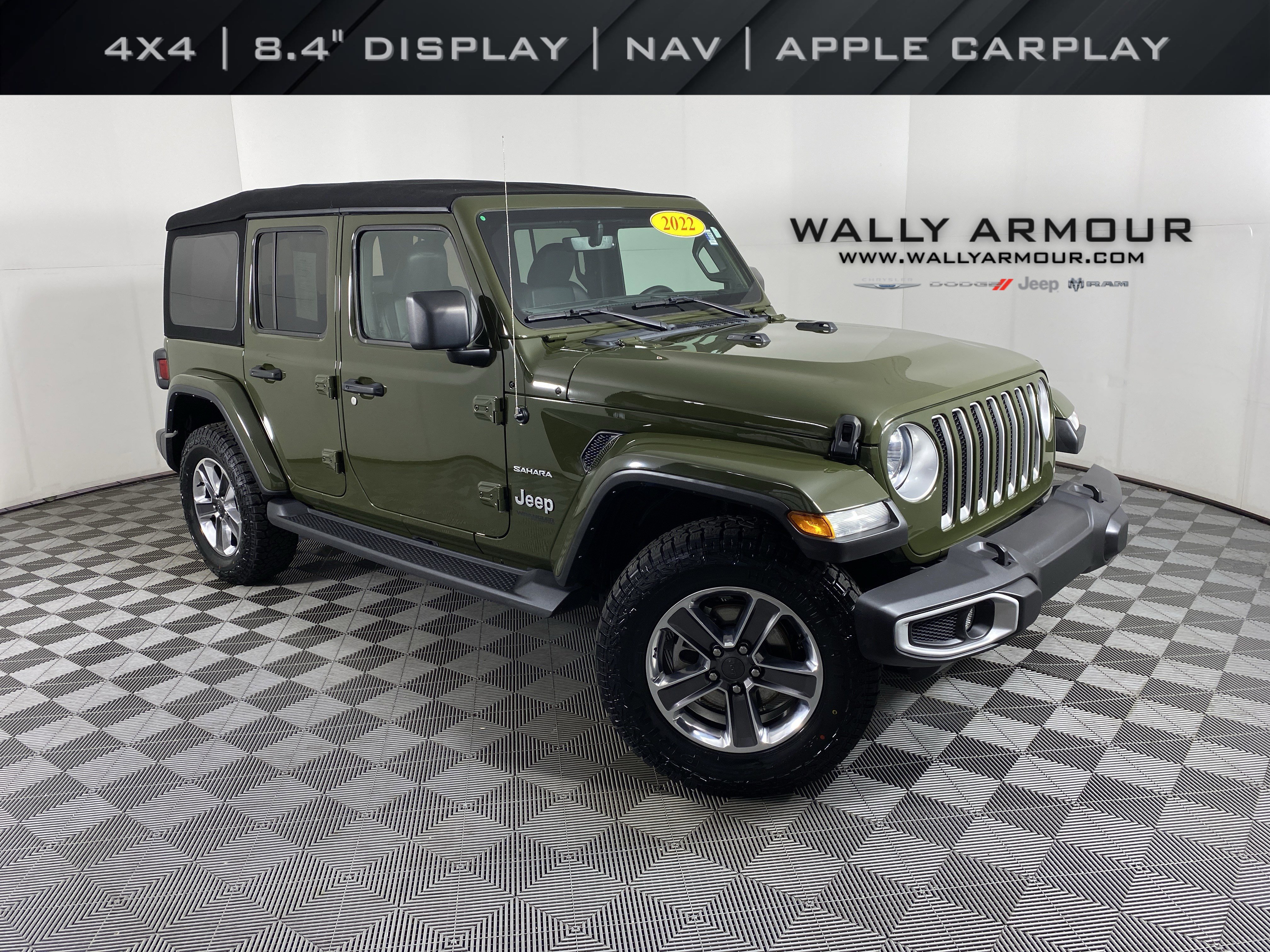 Used 2022 Jeep Wrangler Unlimited Sahara w/ Cold Weather Group image 1