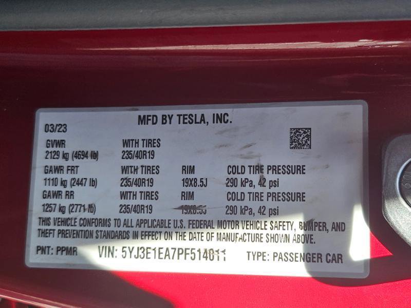 Used 2023 Tesla Model 3 Standard Range RWD image 33