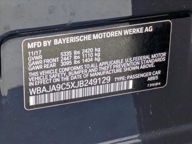 Used 2018 BMW 530e RWD image 25