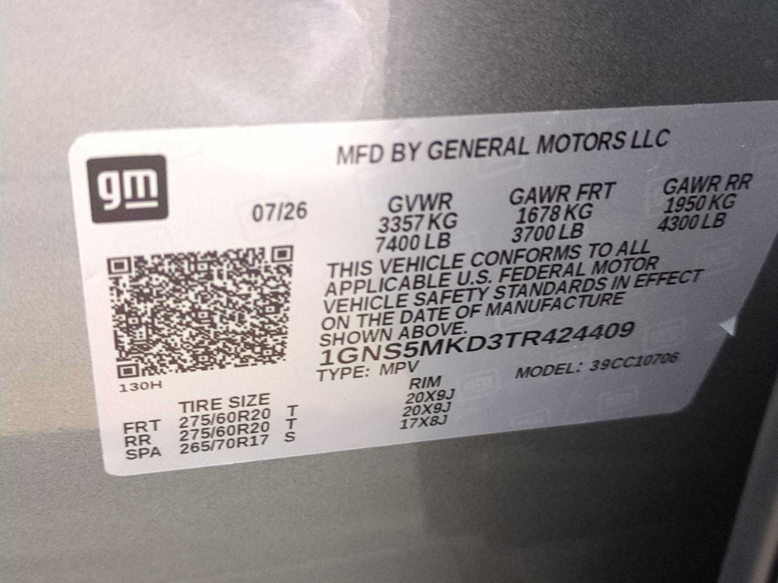 New 2026 Chevrolet Tahoe LS RWD image 30