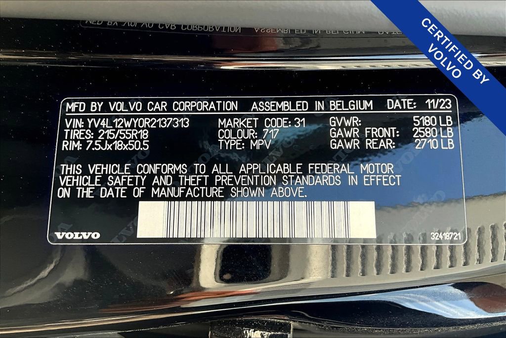 Certified 2024 Volvo V60 B5 Cross Country Plus image 41