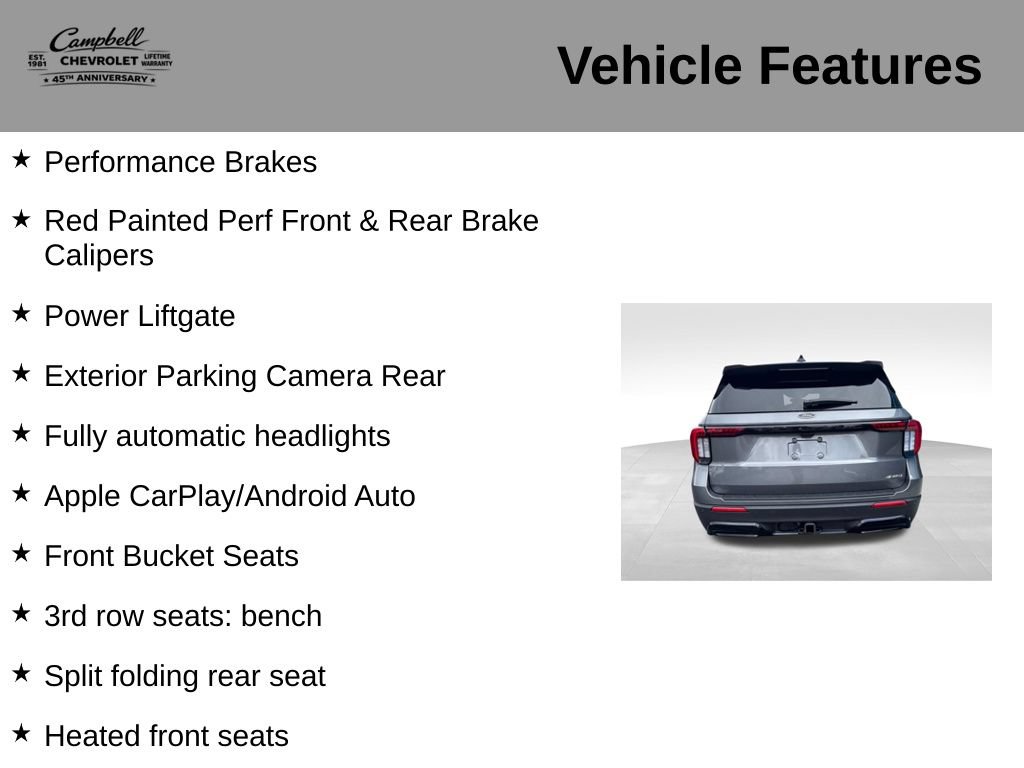Used 2025 Ford Explorer ST-Line w/ ST-Line Street Pack AWD/4WD image 10