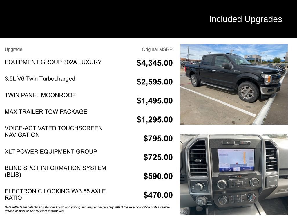 Used 2019 Ford F150 XLT w/ Equipment Group 302A Luxury image 5