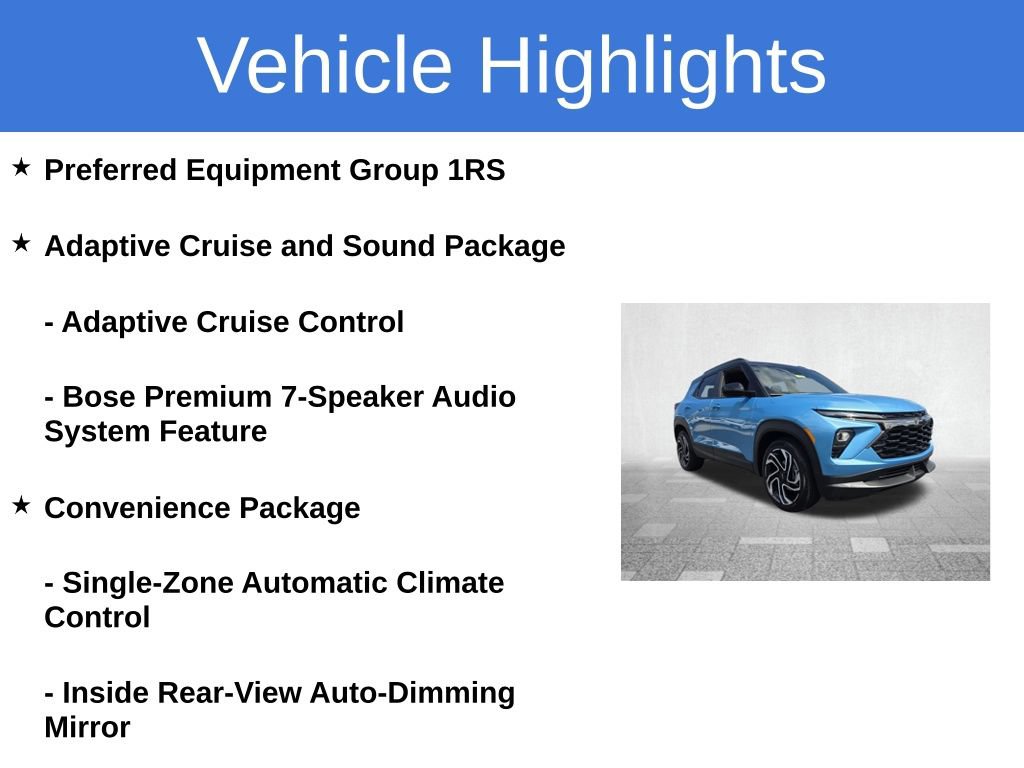 Used 2026 Chevrolet TrailBlazer RS w/ Convenience Package FWD image 3