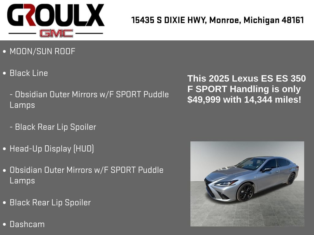 Used 2025 Lexus ES 350 F Sport FWD image 8