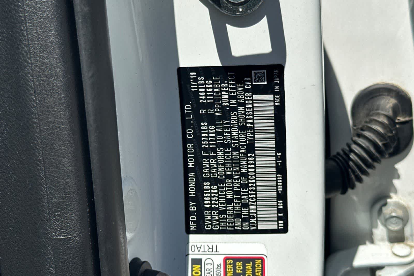 Used 2019 Honda Clarity Touring image 37