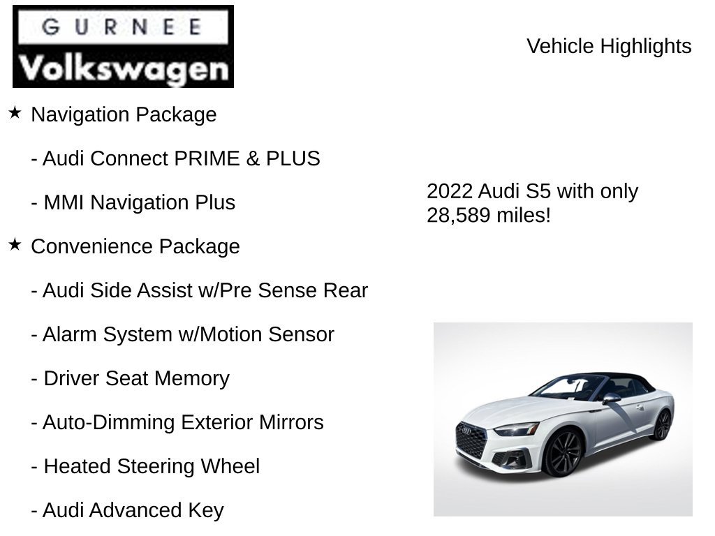 Used 2022 Audi S5 Premium Plus AWD/4WD image 7