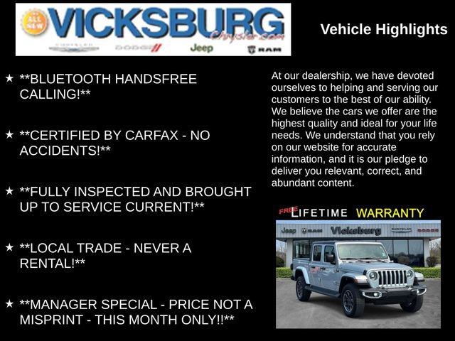 Used 2023 Jeep Gladiator Overland w/ LED Lighting Group AWD/4WD image 13
