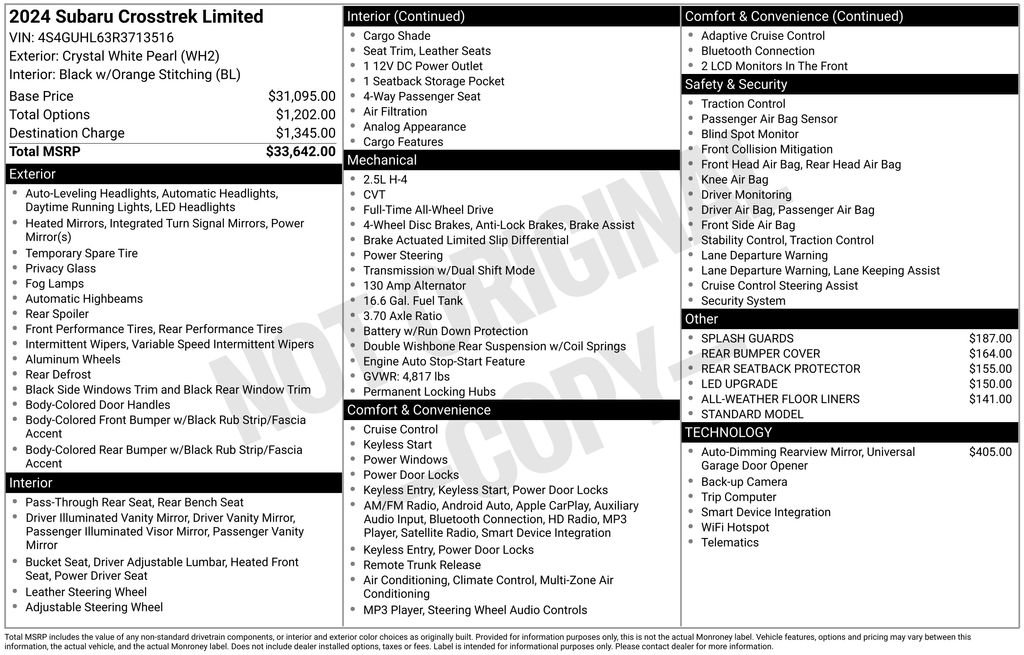 Used 2024 Subaru Crosstrek 2.5i Limited image 28